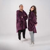 Burgundy Blanket Hoodie